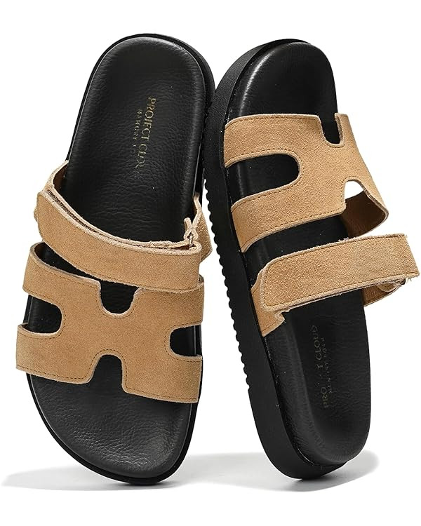 Project Cloud Genuine Leather Womens Sandals - Stylish & Comfy Sandals for Women Footwear with Me... | Amazon (US)