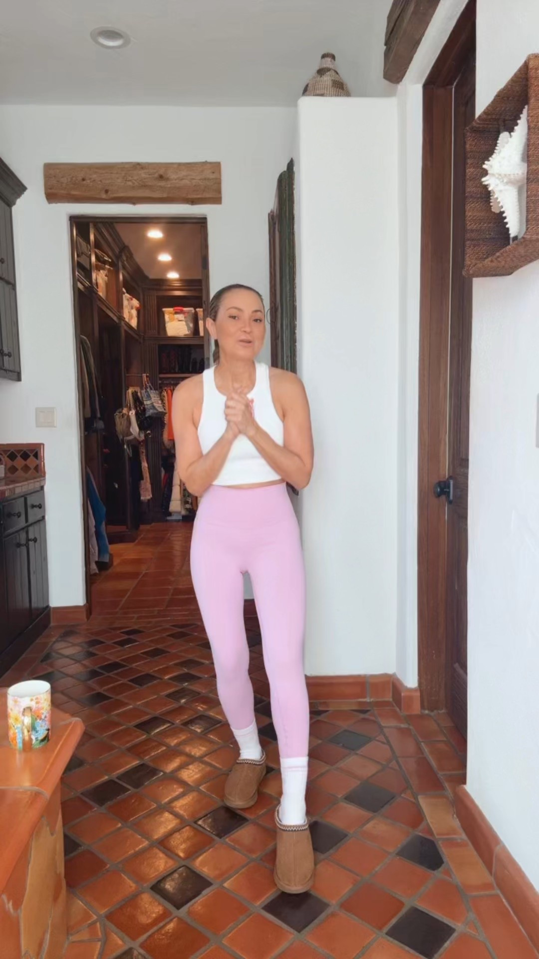 Candy pink workout set 

#LTKValentine #LTKActive #LTKselfcare