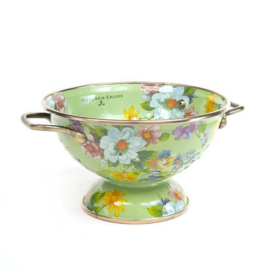 Flower Market Small Colander - Green | MacKenzie-Childs