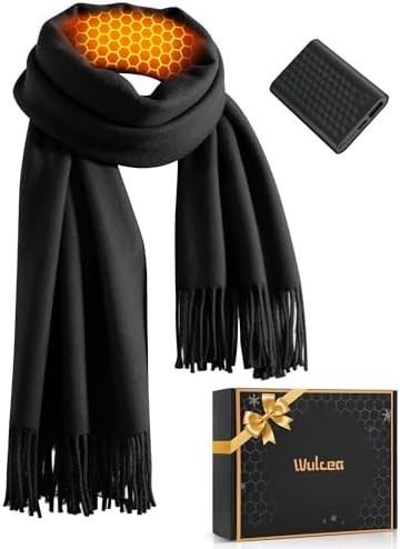 Wulcea Graphene Heated Scarf For Women 5V2A 6000mAh Fast Charge Large Capacity Battery | Amazon (US)
