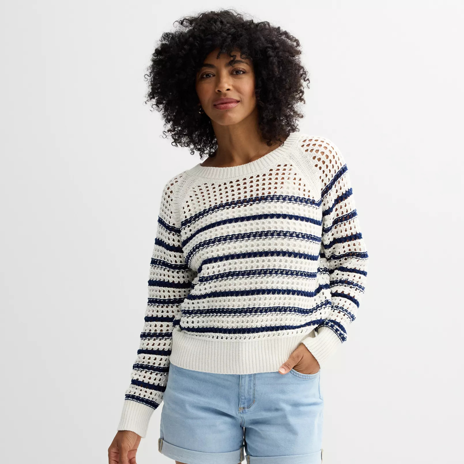 Women's Sonoma Goods For Life® Open Stitch Pullover | Kohl's