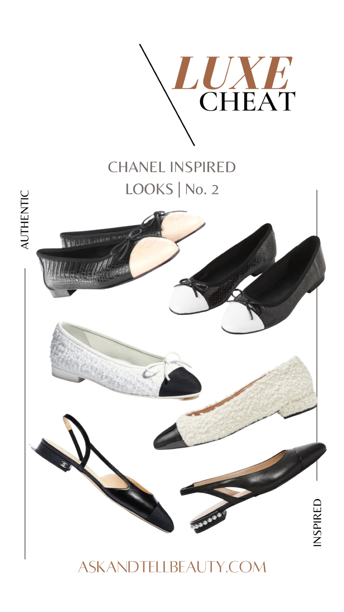 LUXE CHEAT // Chanel inspired black & white footwear finds that will add a touch of refinement to your wardrobe 

Black & white shoes, ballet flats, Chanel flats, Chanel ballet flats, black & white flats, Stuart weitzman flats

#LTKshoecrush #LTKFind #LTKsalealert