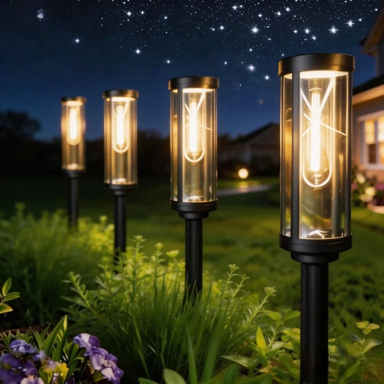 COCOBELA Bright Solar Pathway Lights Outdoor, 8 Pack Solar Powered Garden Lights Waterproof IP65,... | Walmart (US)
