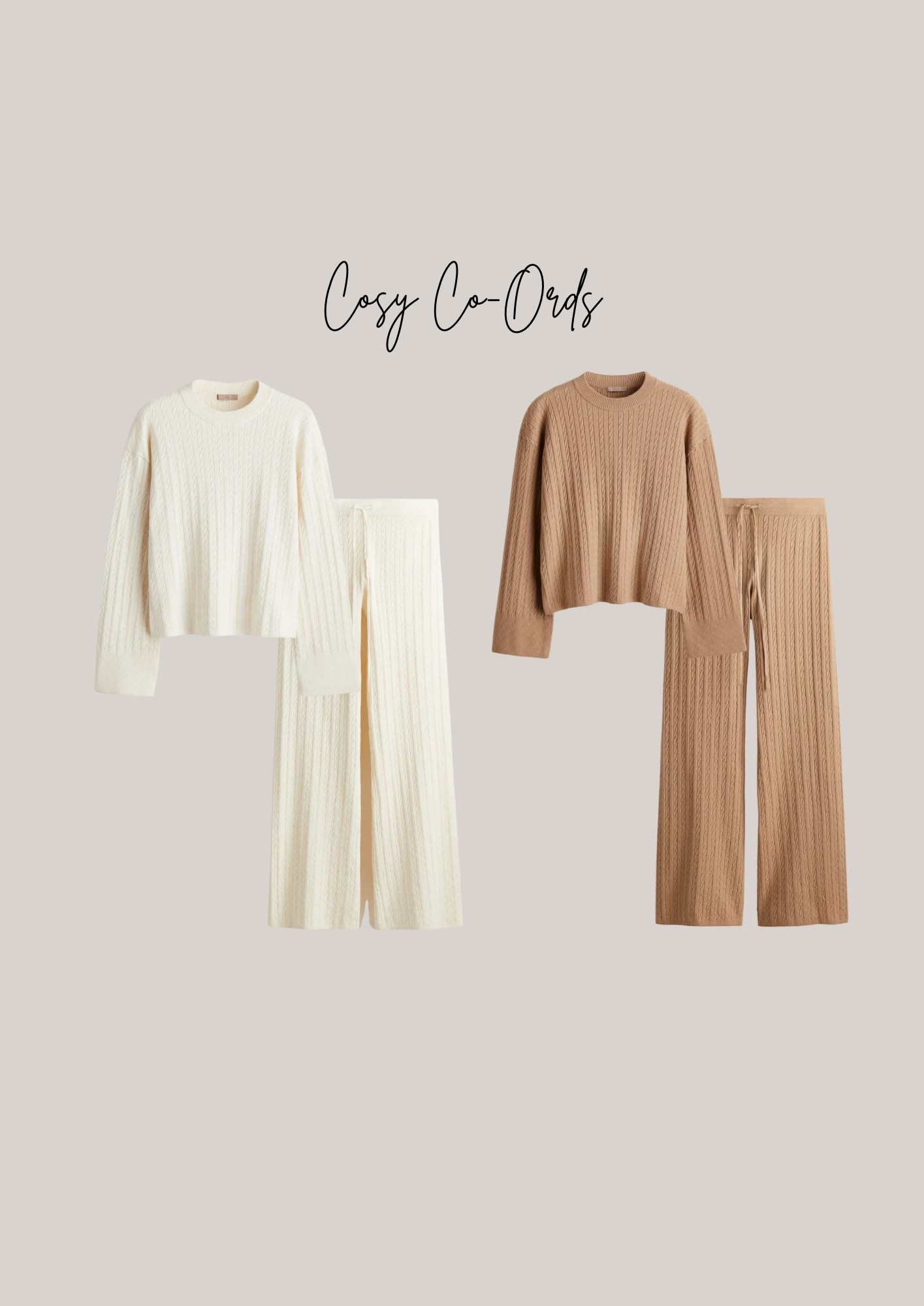 cosy knit co-ords 

autumn | H&M

#LTKuk #LTKautumn #LTKwinter