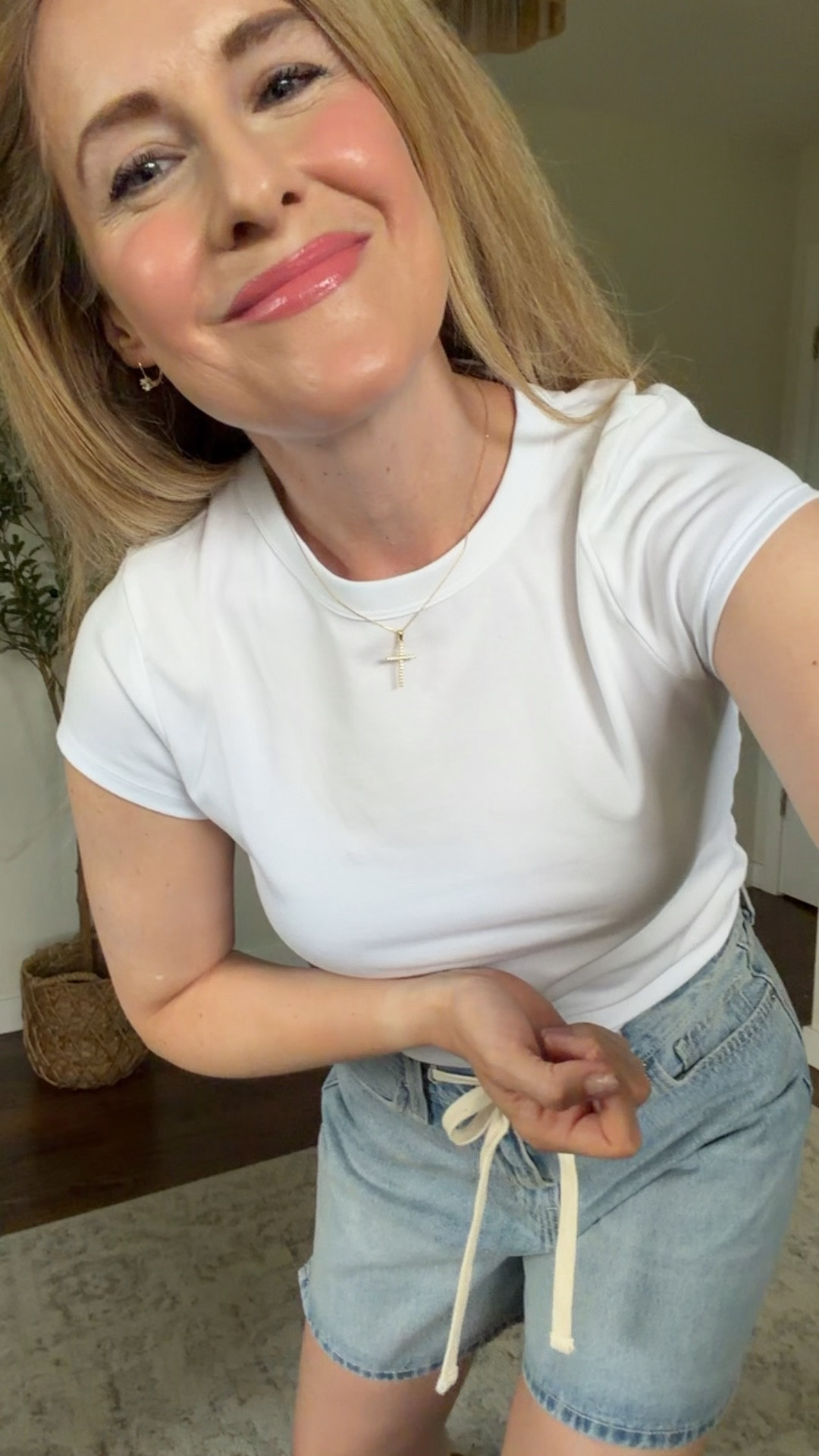 These Walmart tees look and feel just like the jcrew perfect fit crewneck tees! But these are $6! I have several colors and they’re so comfy, wash well, nice enough for work too. I sized up to a medium from my usual small. #walmartfashion

#LTKOver40