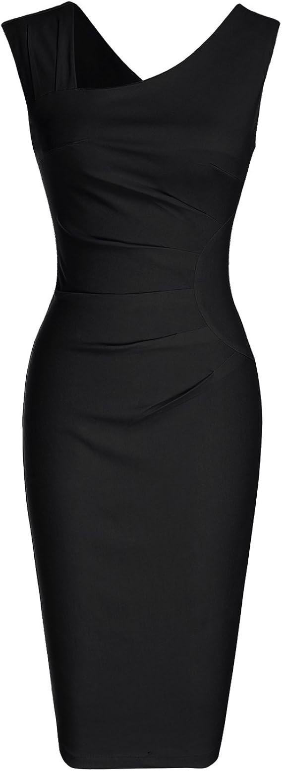 MUXXN Women's Retro 1950s Style Sleeveless Slim Business Pencil Dress | Amazon (US)