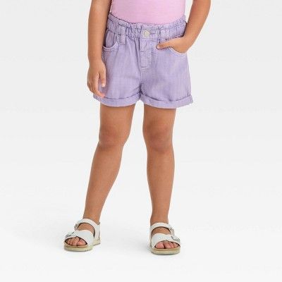 Toddler Girls' Paper Bag Shorts - Cat & Jack™ Purple | Target