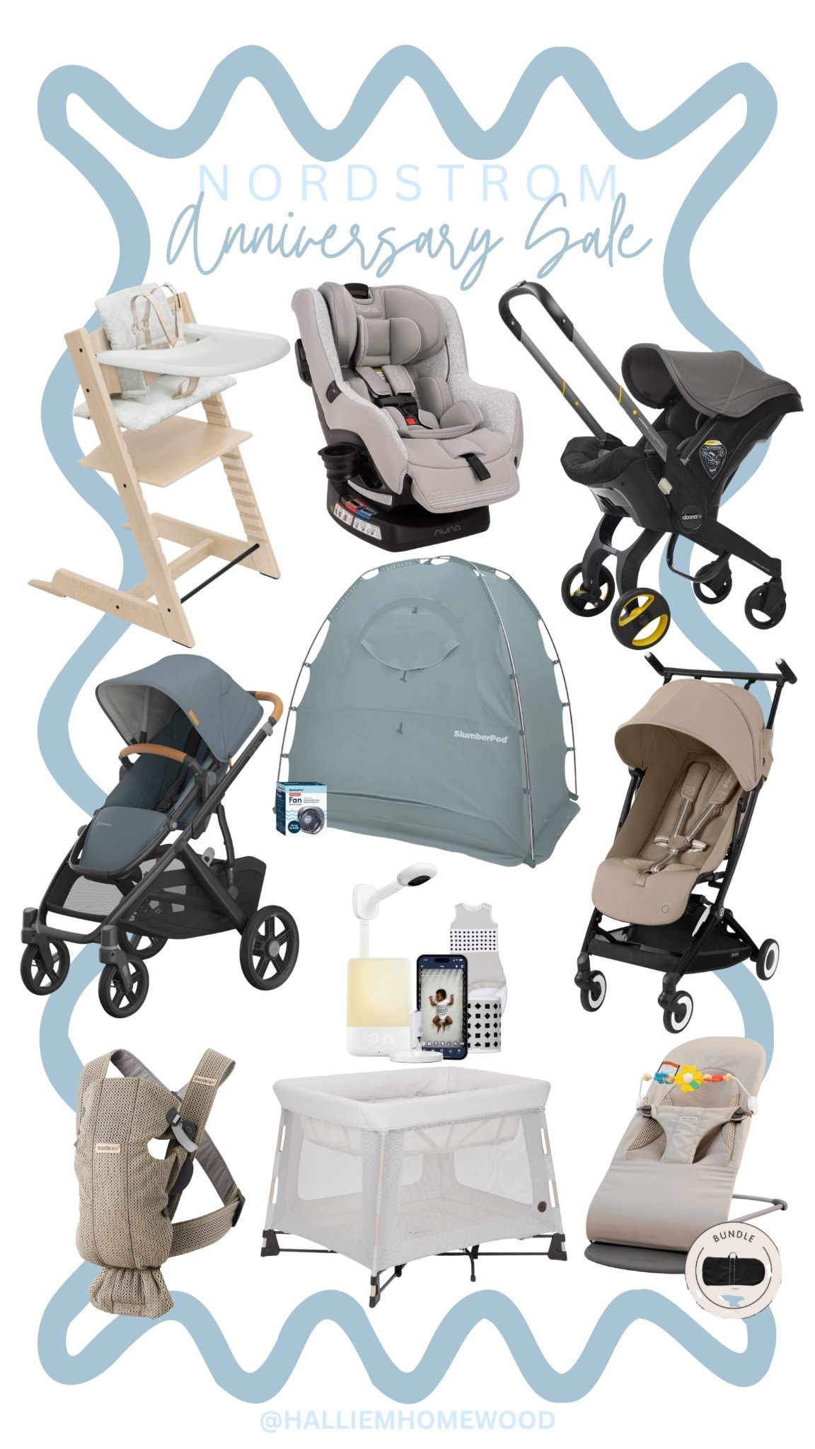 My Nordstrom Anniversary Sale baby gear picks! Most we have and love and the others I’m eyeing! The Doona, Nanit, and Slumberpod are must have baby items and we love our Baby Bjorn bouncer and carrier as well! We never travel without our Maxi Cosi play yard, and we love walks with our Uppa Baby Vista stroller!

#LTKBaby #LTKBump #LTKSaleAlert