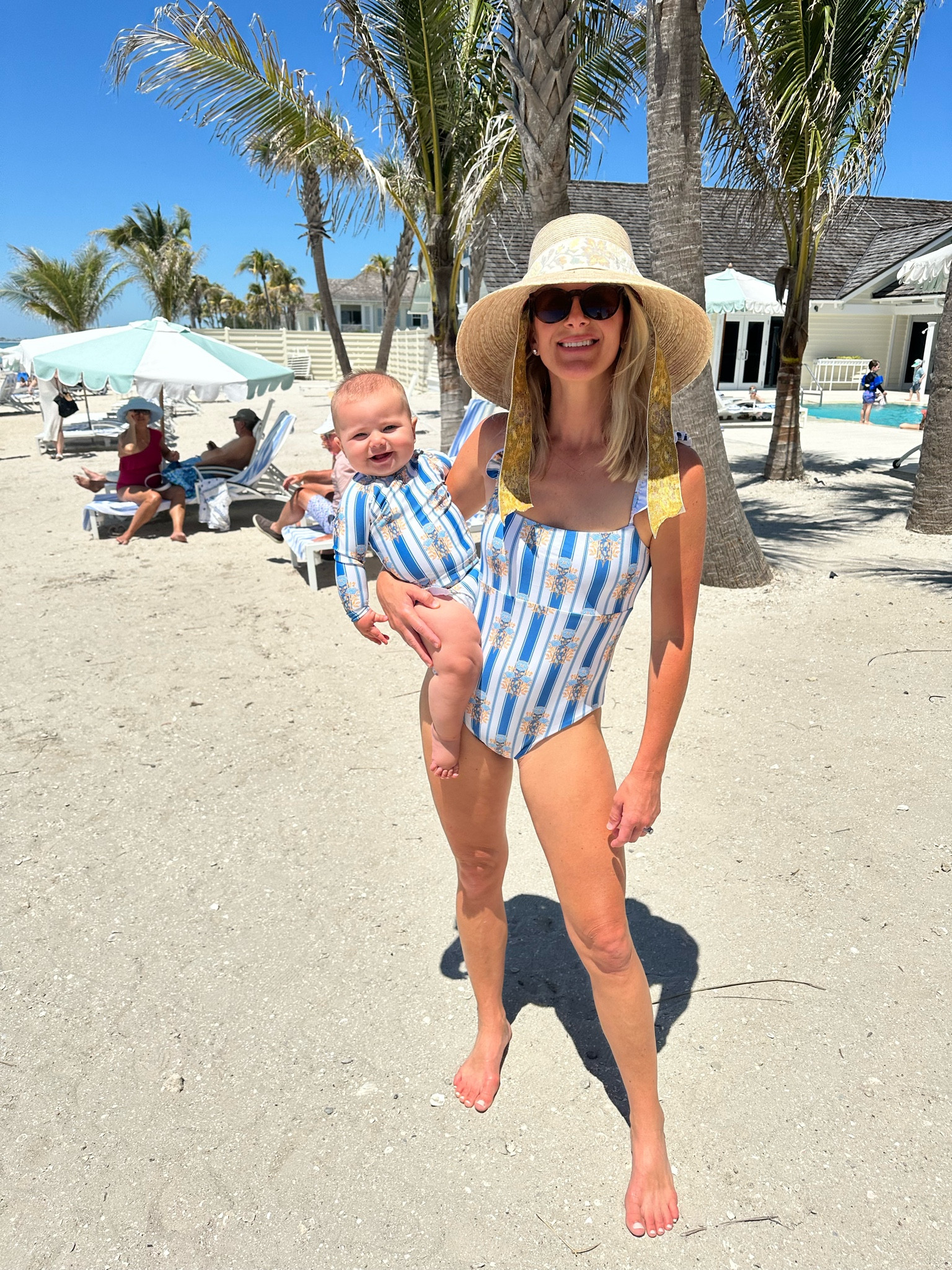 Mommy match! 

Wearing a size Small and 6/12m.

#LTKbaby #LTKswim #LTKkids