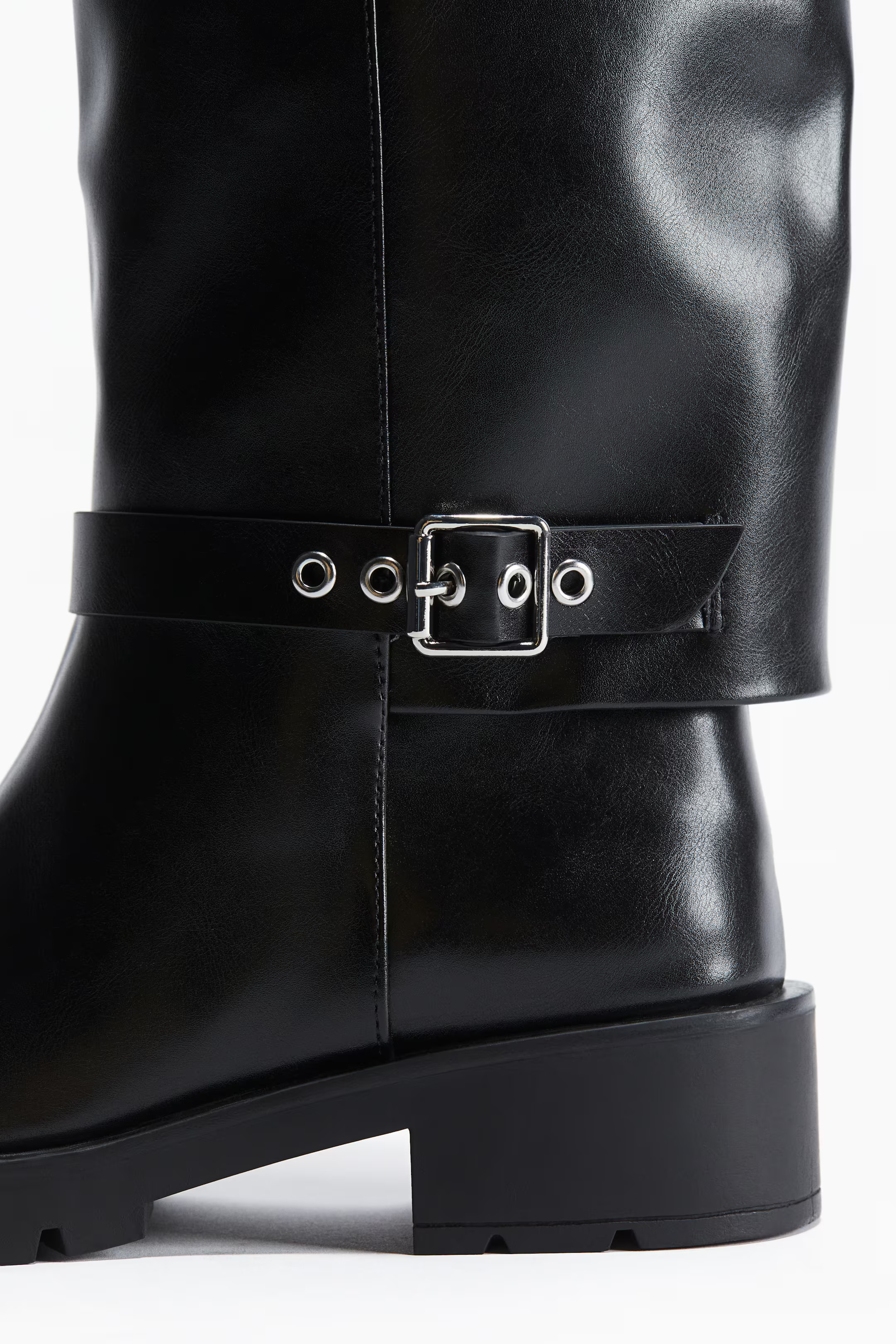 Knee-High Boots - Low heel - Black - Ladies | H&M US | H&M (US + CA)