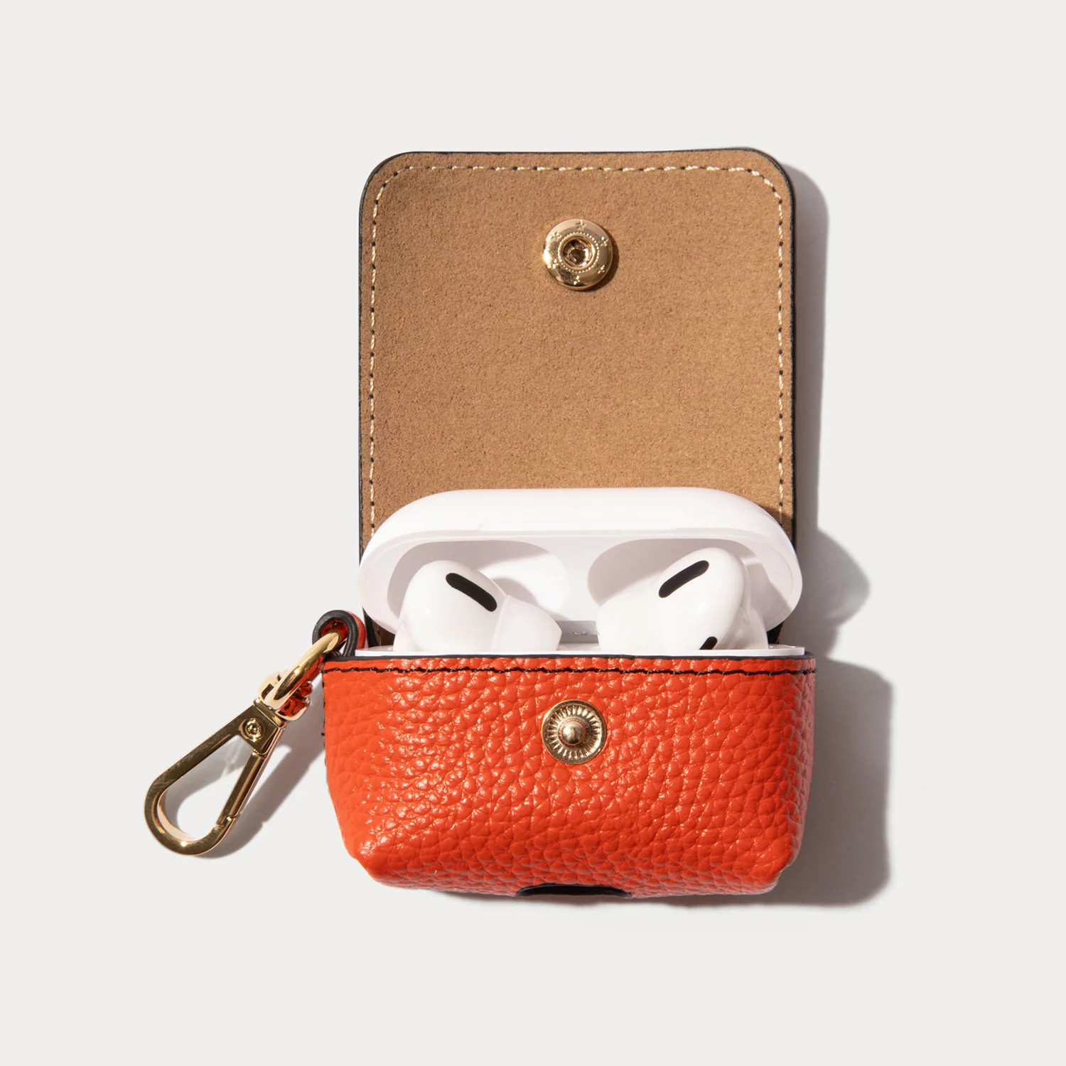 Avery AirPods Clip-On Pouch - Orange/Gold | Bandolier