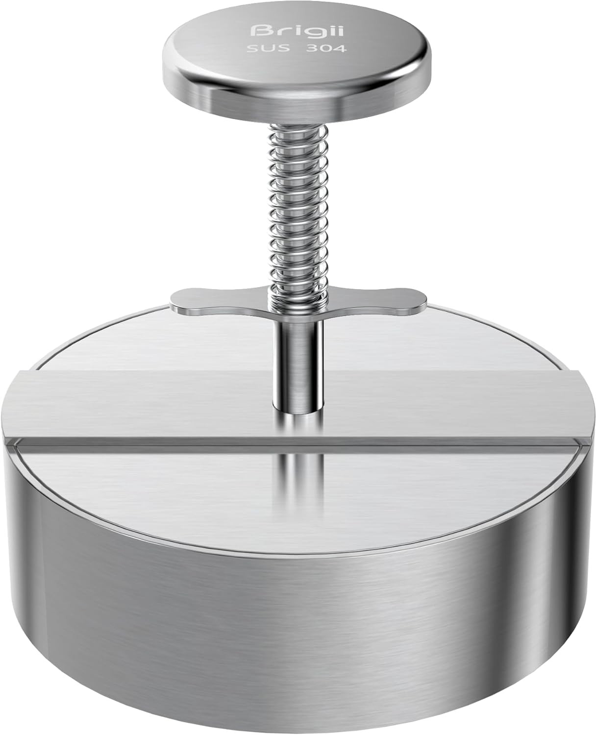 Brigii Burger Press, 5.5" 304 Stainless Steel Hamburger Press Patty Maker | Amazon (US)