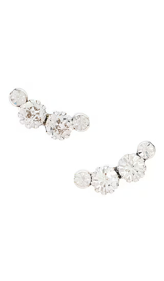 Wild Shore Studs in Transparent & Silver | Revolve Clothing (Global)