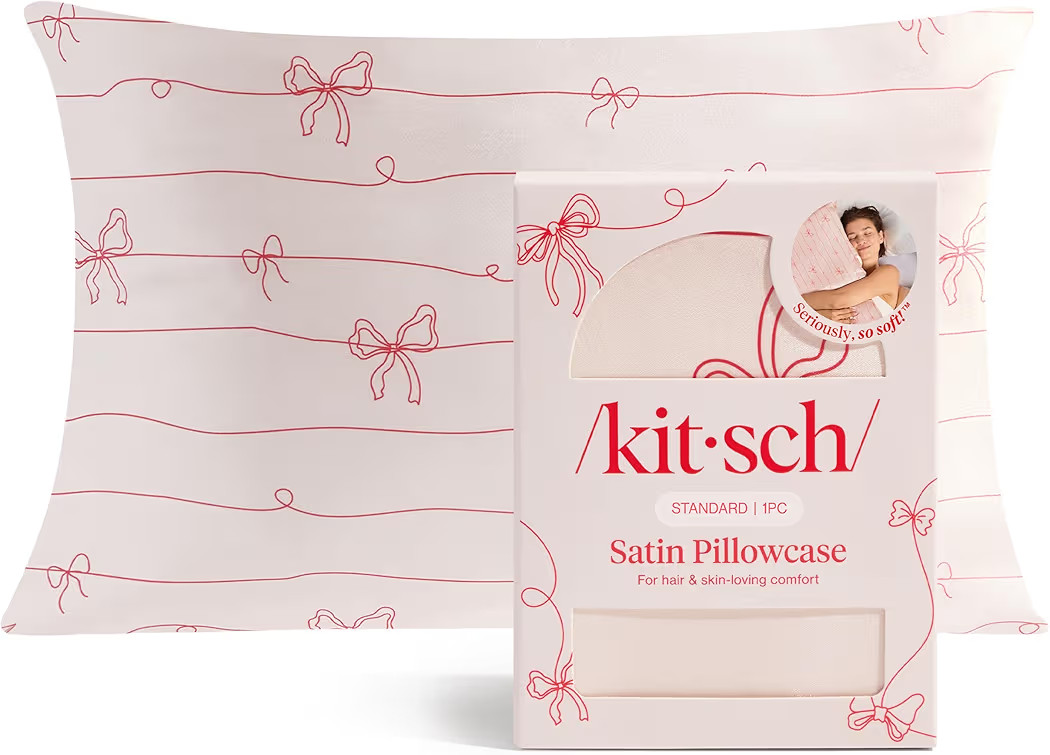Kitsch Satin Pillowcase, Softer Than Silk Pillow Cases Queen, Cooling Pillow Covers, Satin Pillow... | Amazon (US)