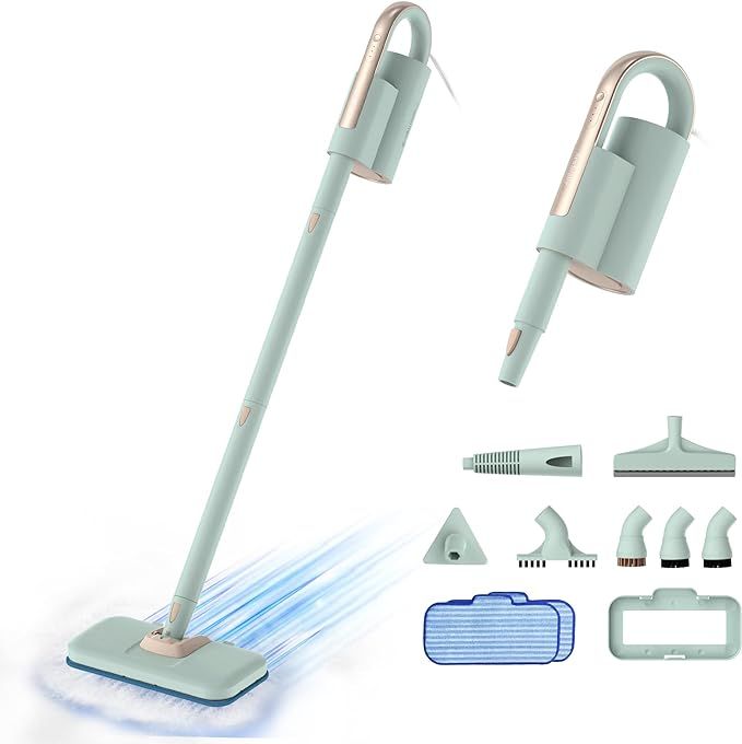 Newbealer Steam Mop & Detachable Handheld Cleaner, 250ml 1200W Powerful Floor Steamer, 3 Adjustab... | Amazon (US)