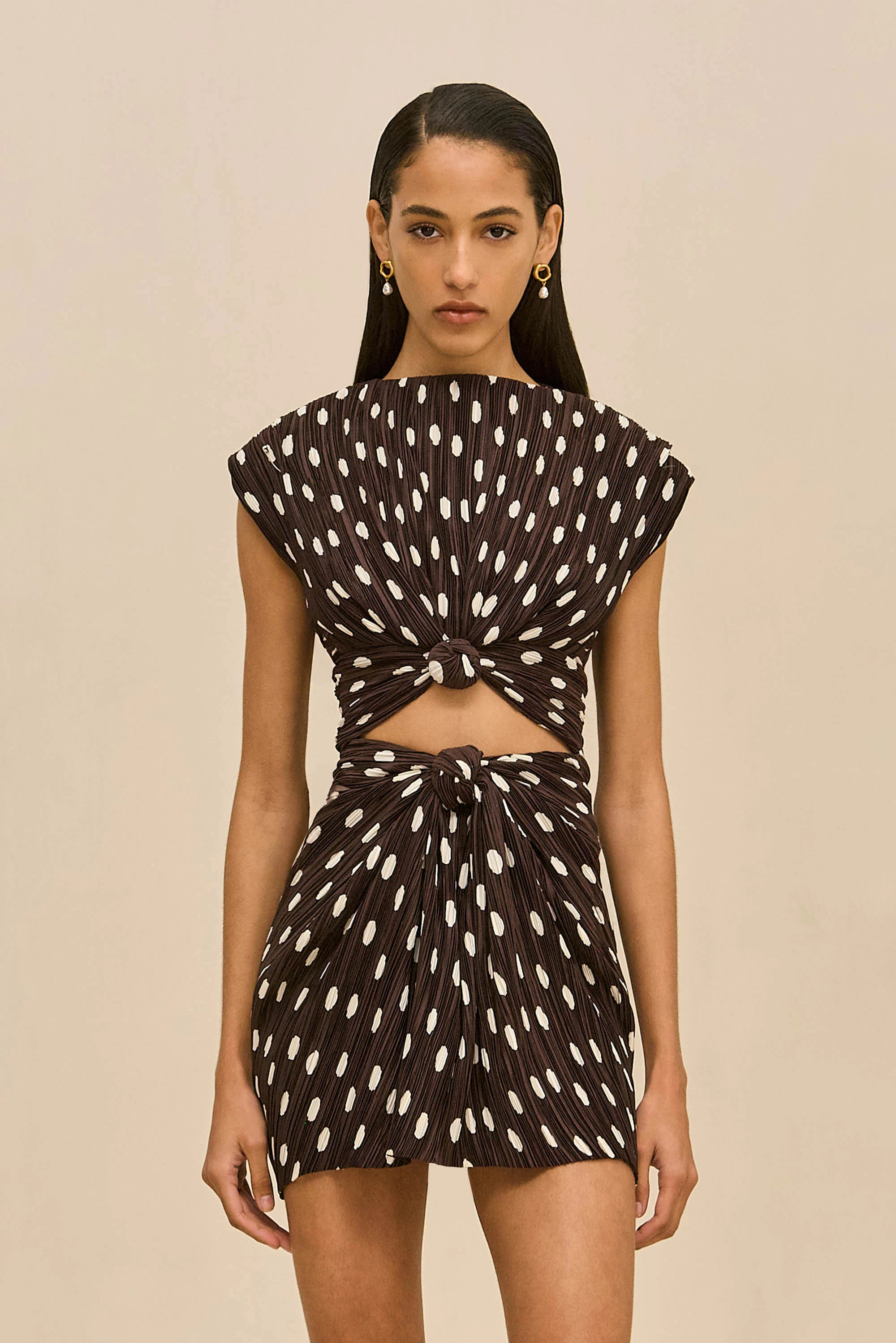 MARILOU DRESS - POLKA DOT LUWAK | Cult Gaia - US