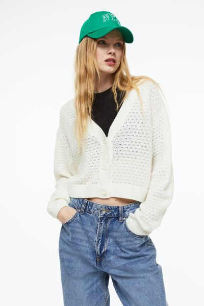Pointelle-knit Cardigan | H&M (US + CA)