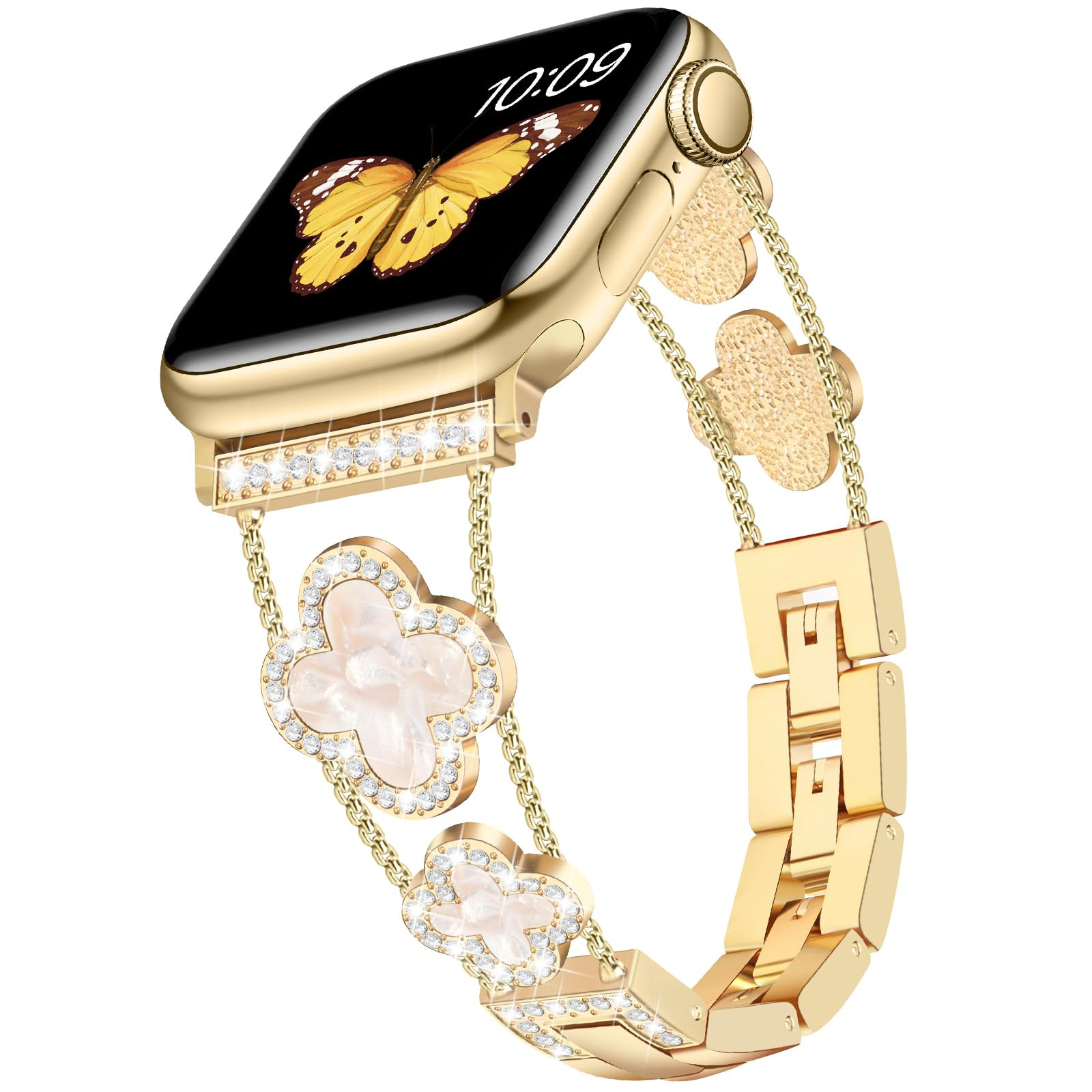 Tasikar Bling Diamond Women Band Compatible with Apple Watch Band 49mm 46mm 45mm 44mm 42mm 41mm 4... | Amazon (US)