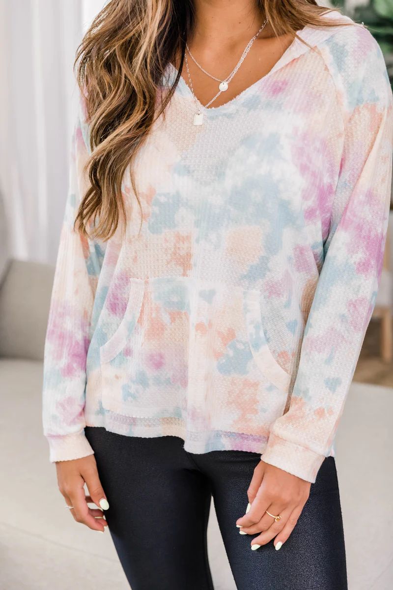 Words Of Wisdom Multi Tie Dye Pullover FINAL SALE | The Pink Lily Boutique