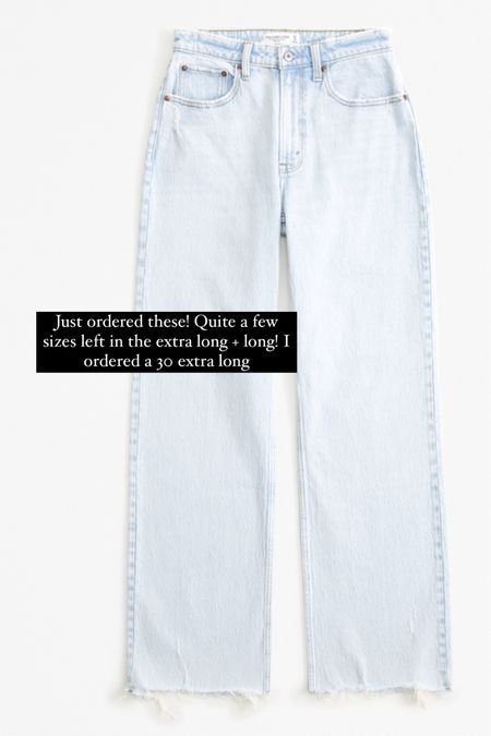 Jeans come in extra short, short, regular, long + extra long! I ordered a 30 extra long 