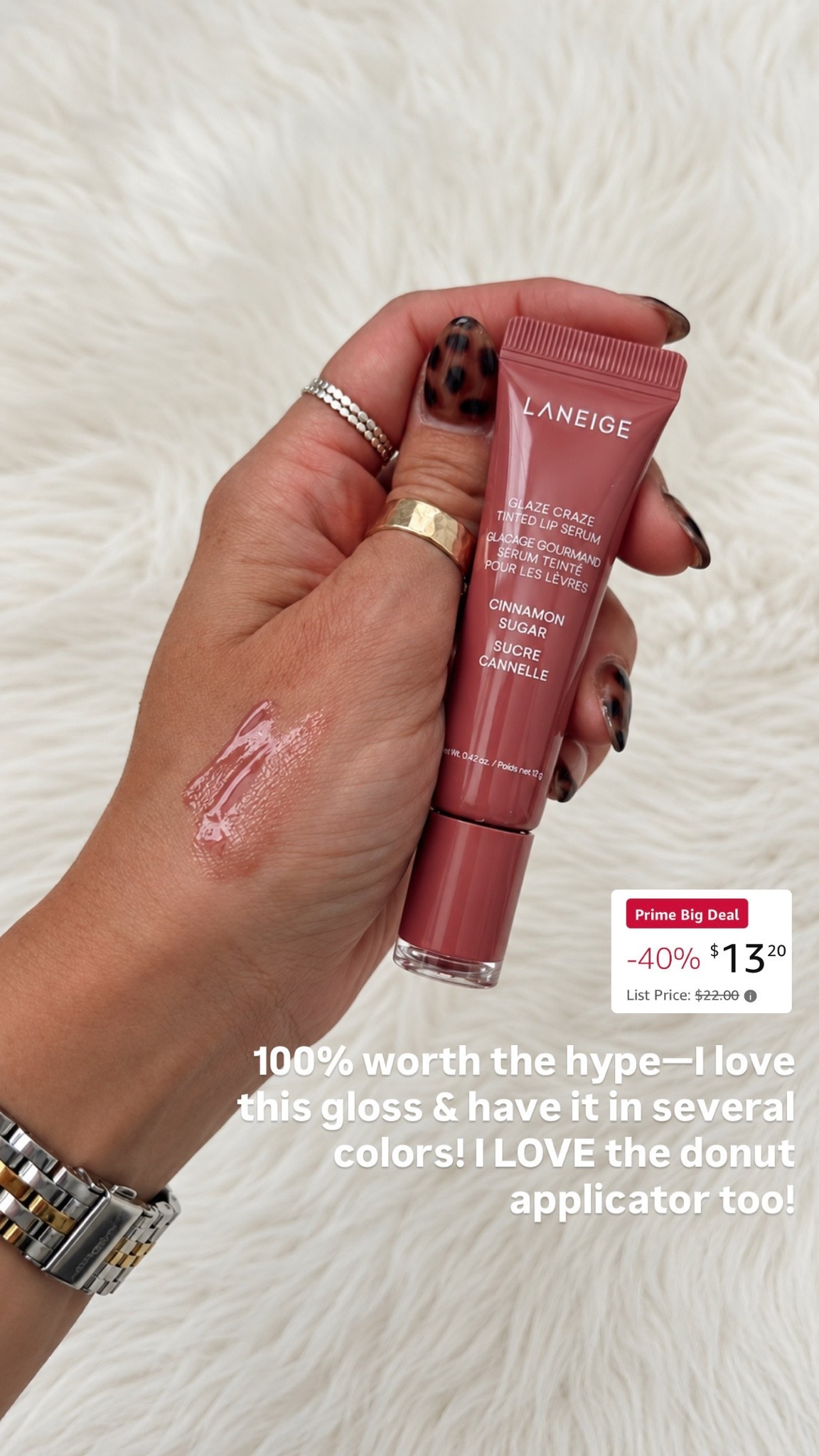 My FAVORITE lip gloss! I always stock up on prime day! You can’t beat this price!🤭✨