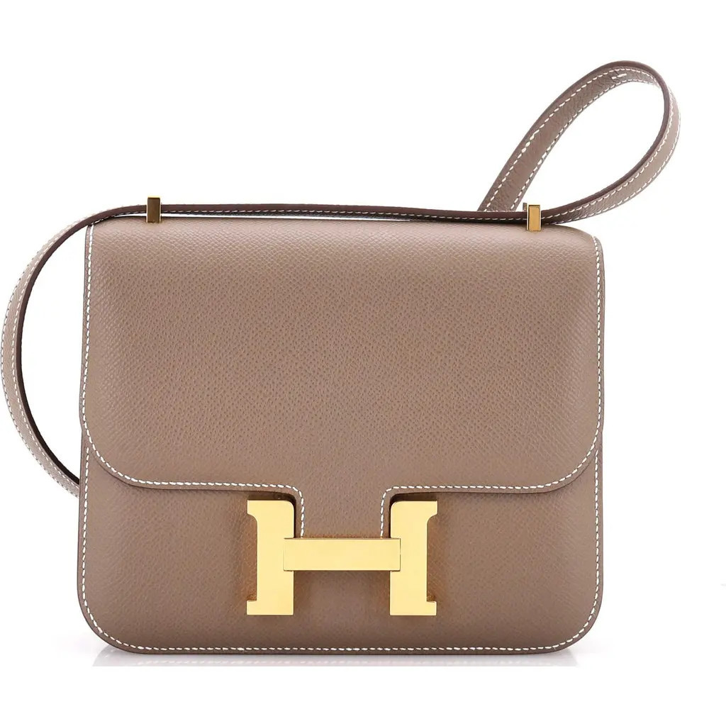 Pre-Owned Hermes Constance NM Bag Epsom 18 in Grey at Nordstrom, Size X-Small | Nordstrom