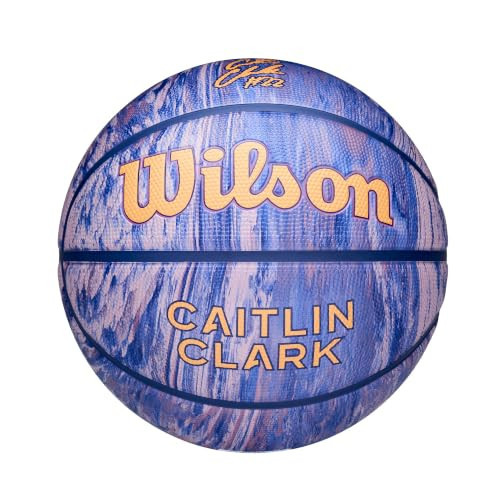 WILSON Caitlin Clark Fuse Outdoor Basketball - Navy/Plum, Size 7-29.5" | Amazon (US)