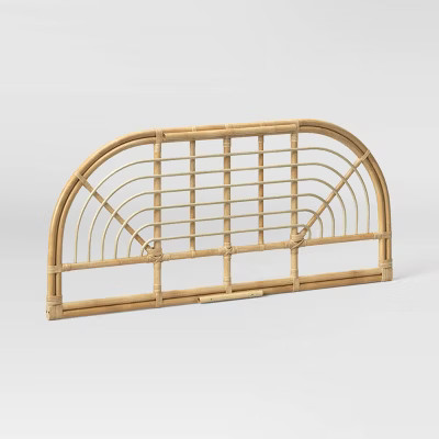 Full/Queen Vass Rattan Headboard Khaki - Threshold™ | Target