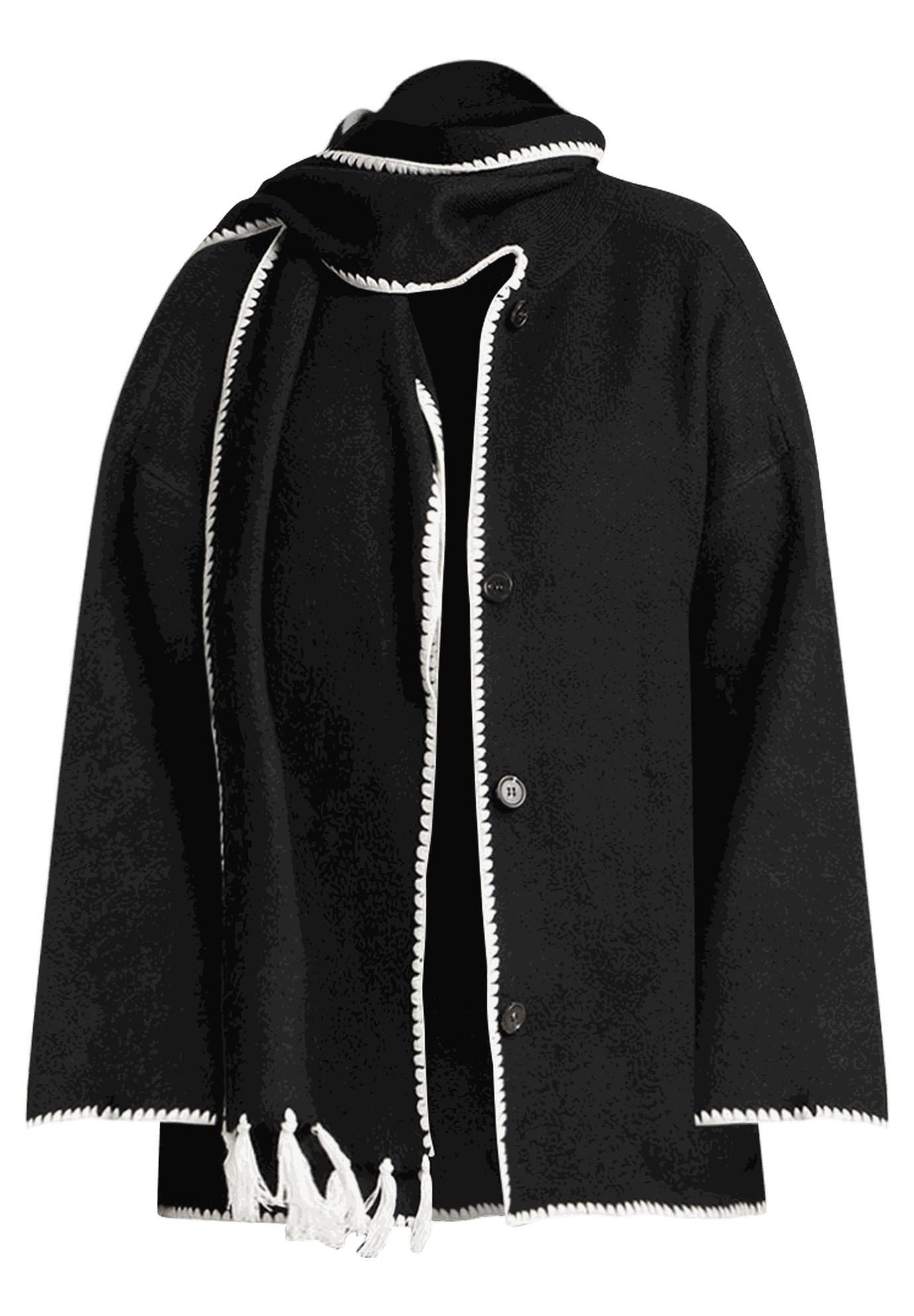 Scarf Sweater Coat | Eloquii