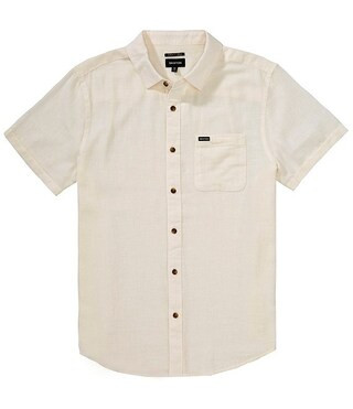 BrixtonCharter Solid Short Sleeve Woven Shirt | Dillard's