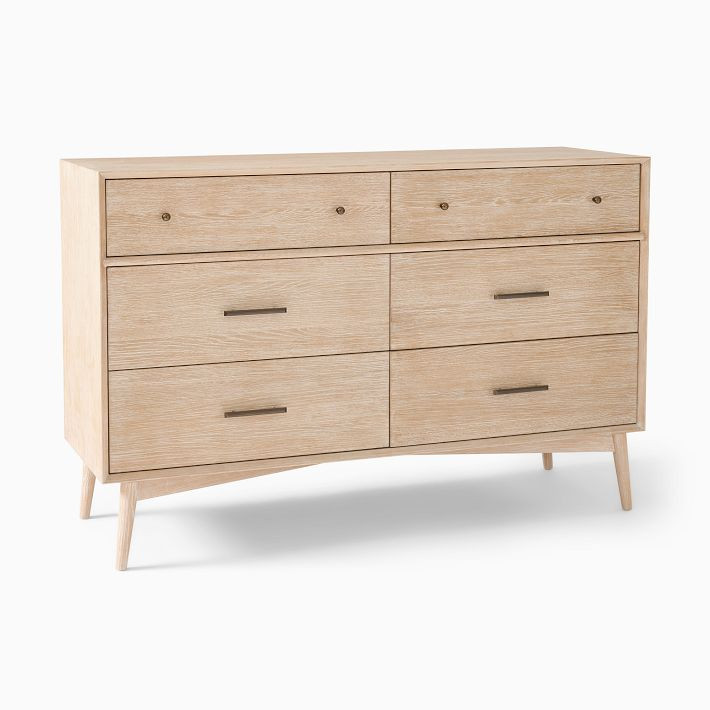 Mid-Century 6-Drawer Dresser (56") | West Elm (US)