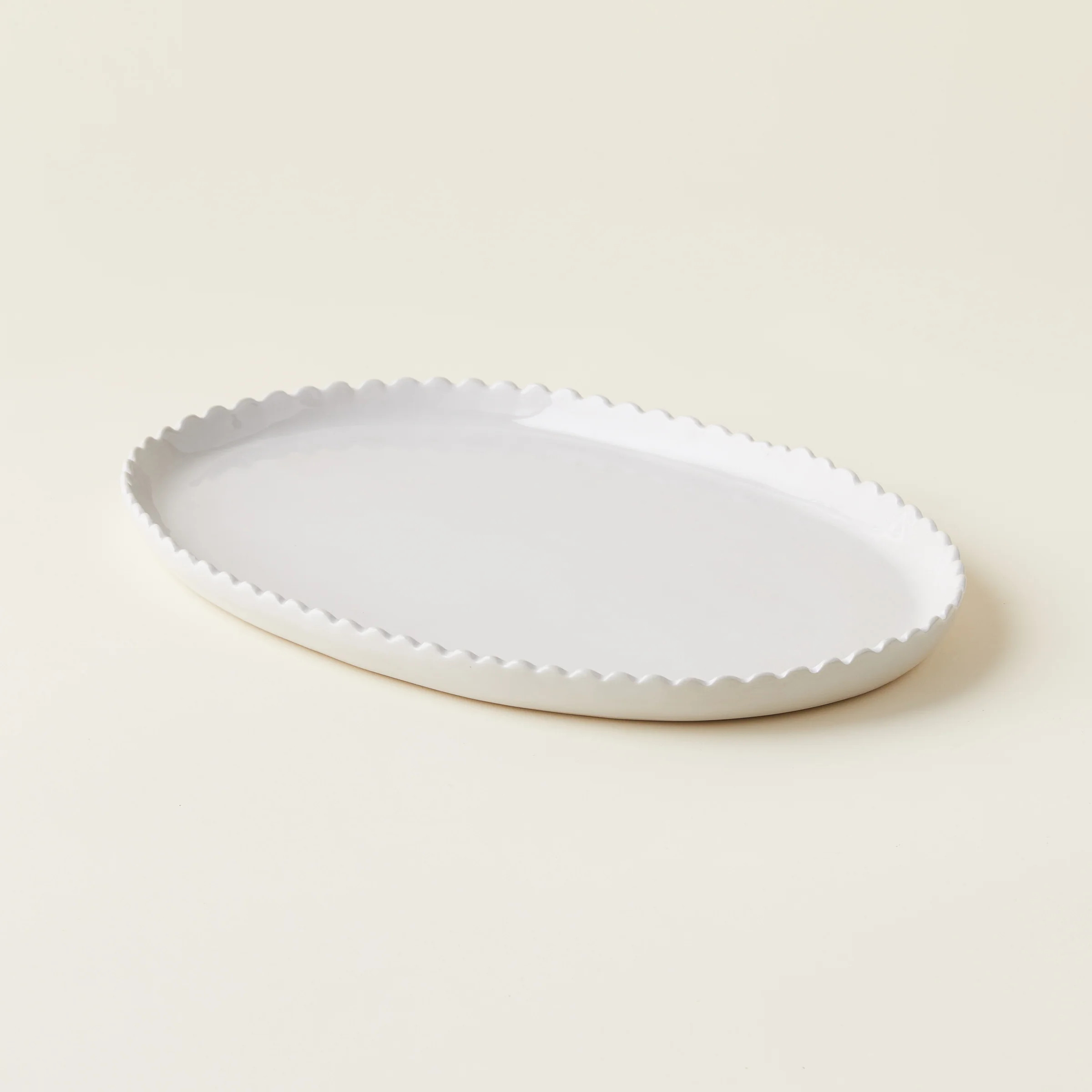 Scalloped Oval Platter | Kate Marker Home