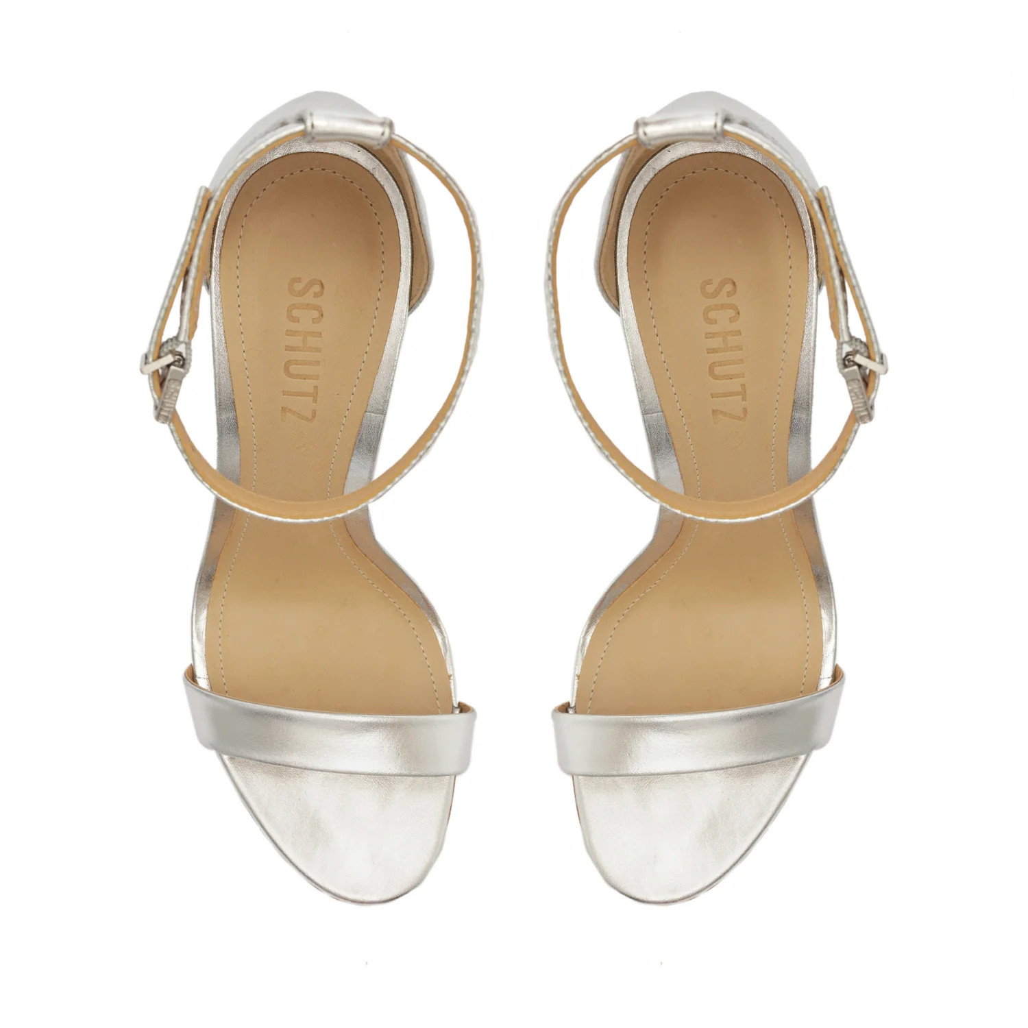 Cadey Lee Block Metallic Leather Sandal | Schutz Shoes (US)