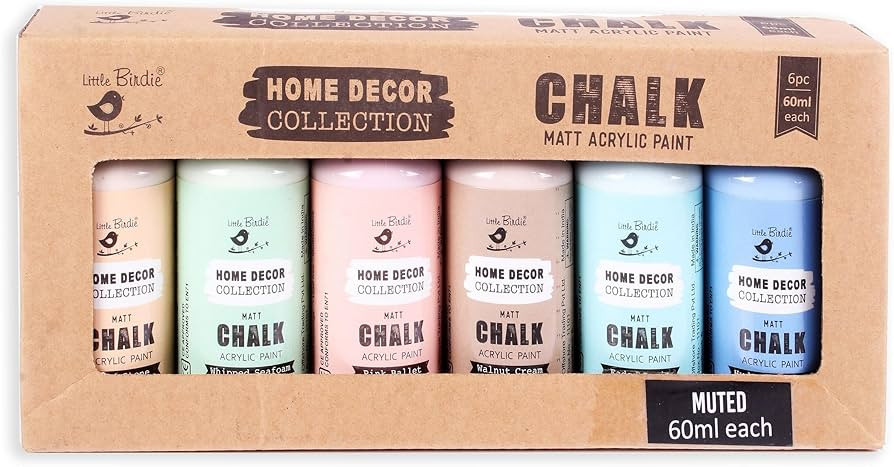 Little Birdie Chalk Paint Set - Matte Acrylic Painting Supplies for DIY Crafts, Furniture, Indoor... | Amazon (US)