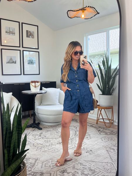 Latest Walmart finds 🫶🏼🙌🏼🙌🏼 
This is my favorite order yet!!!! 
Rompers are only $28!! Yes please. They run big. Size down. Wearing size small and still very roomy. 

#walmartpartner #walmartfinds 
#walmartfashion @walmartfashion @walmart 
#summeroutfit #summerdress #fashionover40 #size6 


#LTKFindsUnder50 #LTKStyleTip #LTKOver40