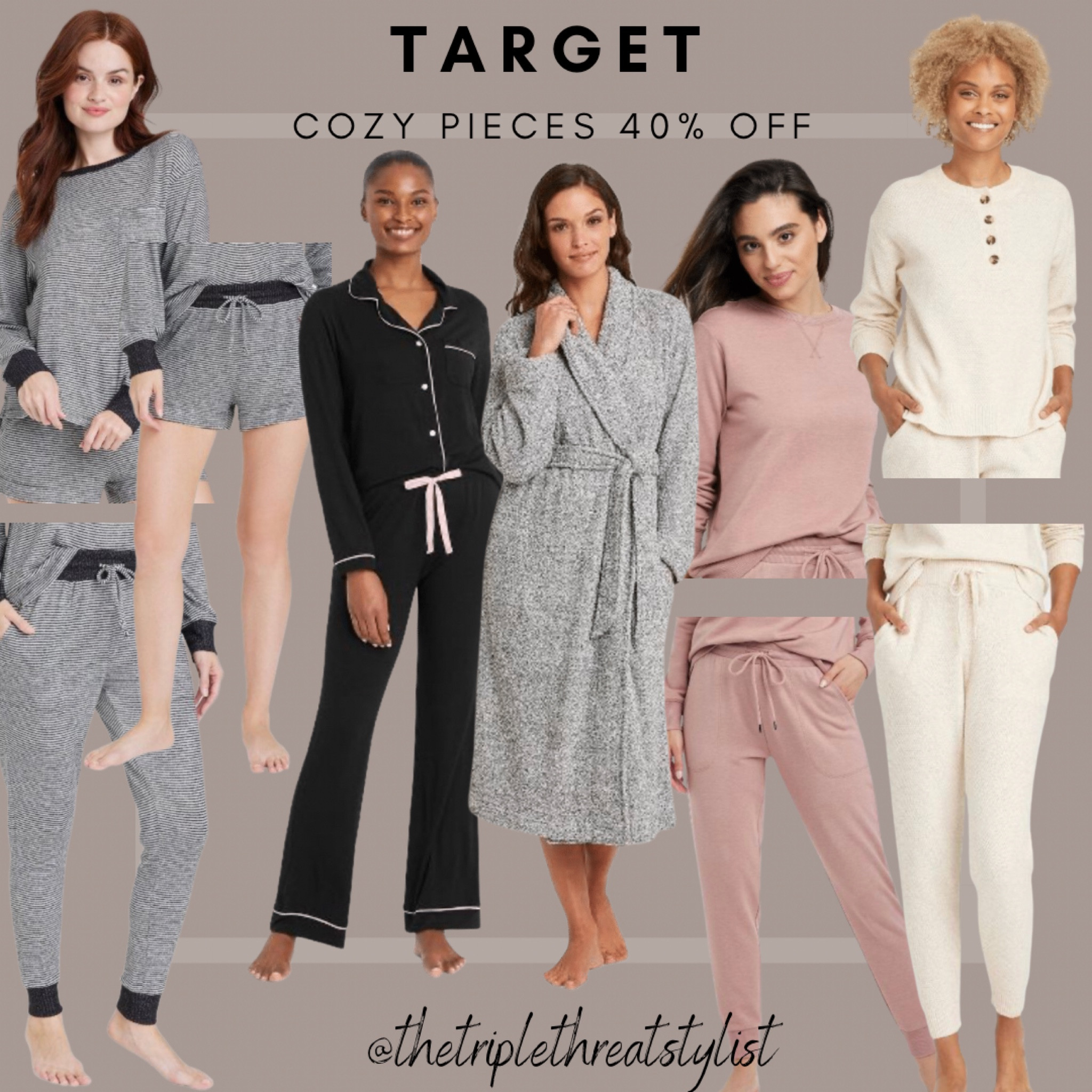 Target Sale on Cozy Pieces

40% October 6th - 8th 

Some Pj are $17 separates
Black with pink piping - $17.99 set
Robe - $22

Run!  These will go fast!!! 

#LTKsalealert #LTKSeasonal #LTKunder50