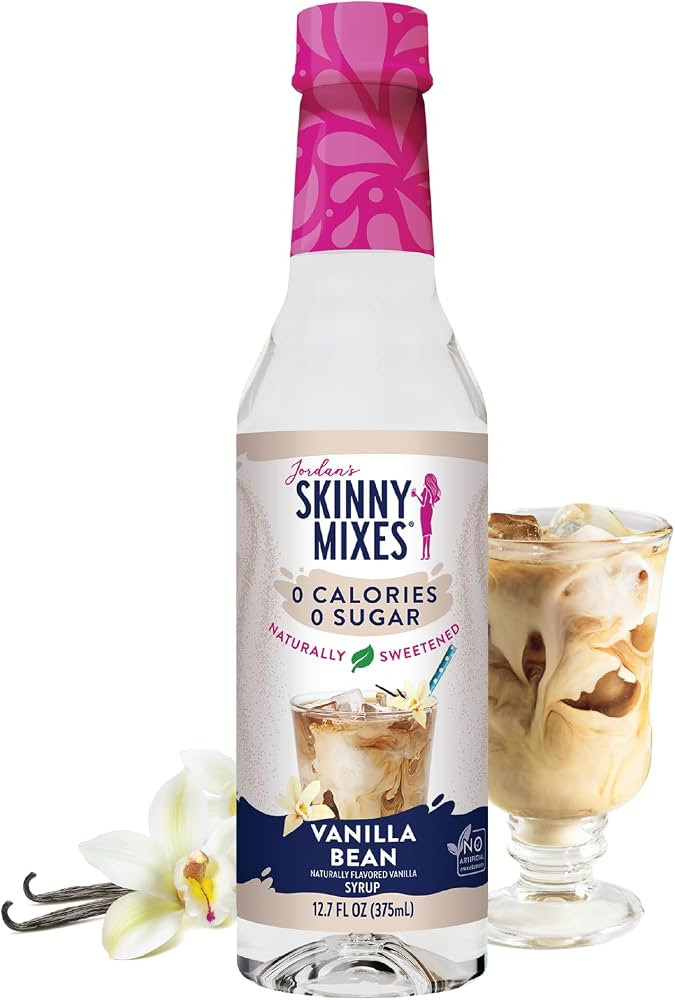 Jordan's Skinny Mixes Sugar Free Coffee Syrup, Vanilla Bean Coffee Flavoring Syrup, Naturally Swe... | Amazon (US)