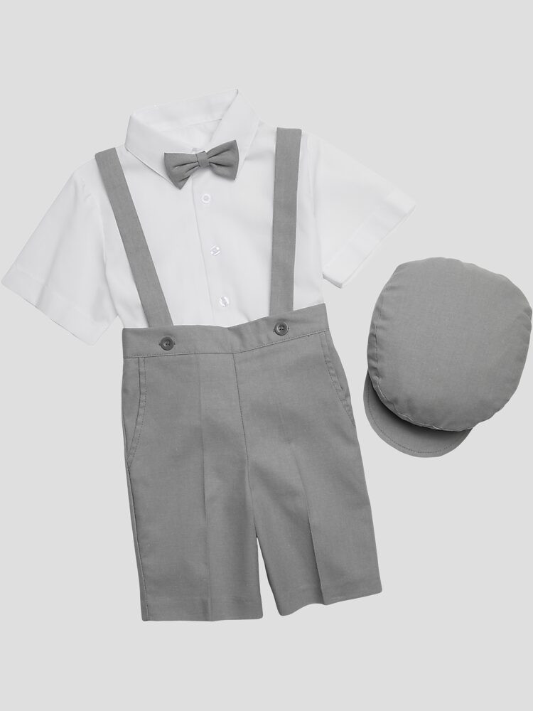 Peanut Butter Collection 5-Piece Linen Toddler Shorts Set | Toddler Tux | Men's Wearhouse | The Men's Wearhouse