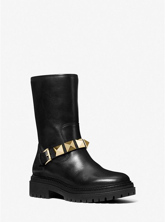 Layton Studded Leather Boot | Michael Kors US