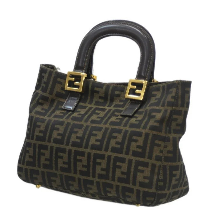Pre-Owned FENDI handbag zucca pattern brown (Good) | Walmart (US)