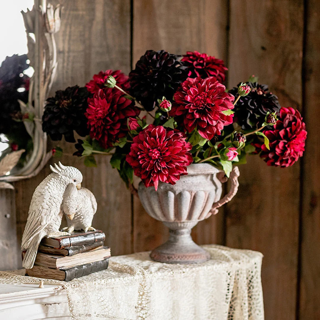 Artificial Blooming Dahlia Stem 29" Tall | Etsy (US)