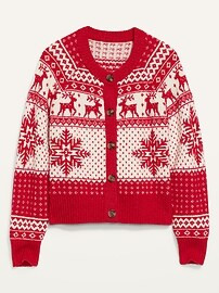 Fair Isle Button-Front Cardigan Sweater for Women | Old Navy (US)