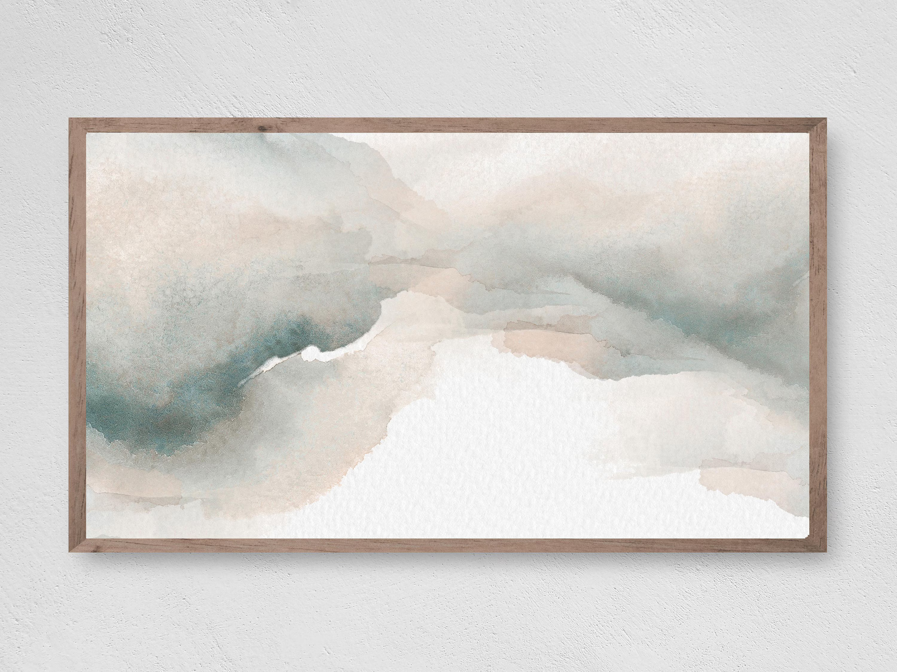 Samsung Frame TV Art, Clouds at Dawn Watercolor, Samsung Art TV, Abstract Art, Digital Download f... | Etsy (US)