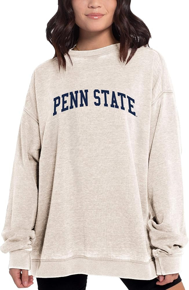 chicka-d NCAA womens Burnout Fleece Pullover | Amazon (US)