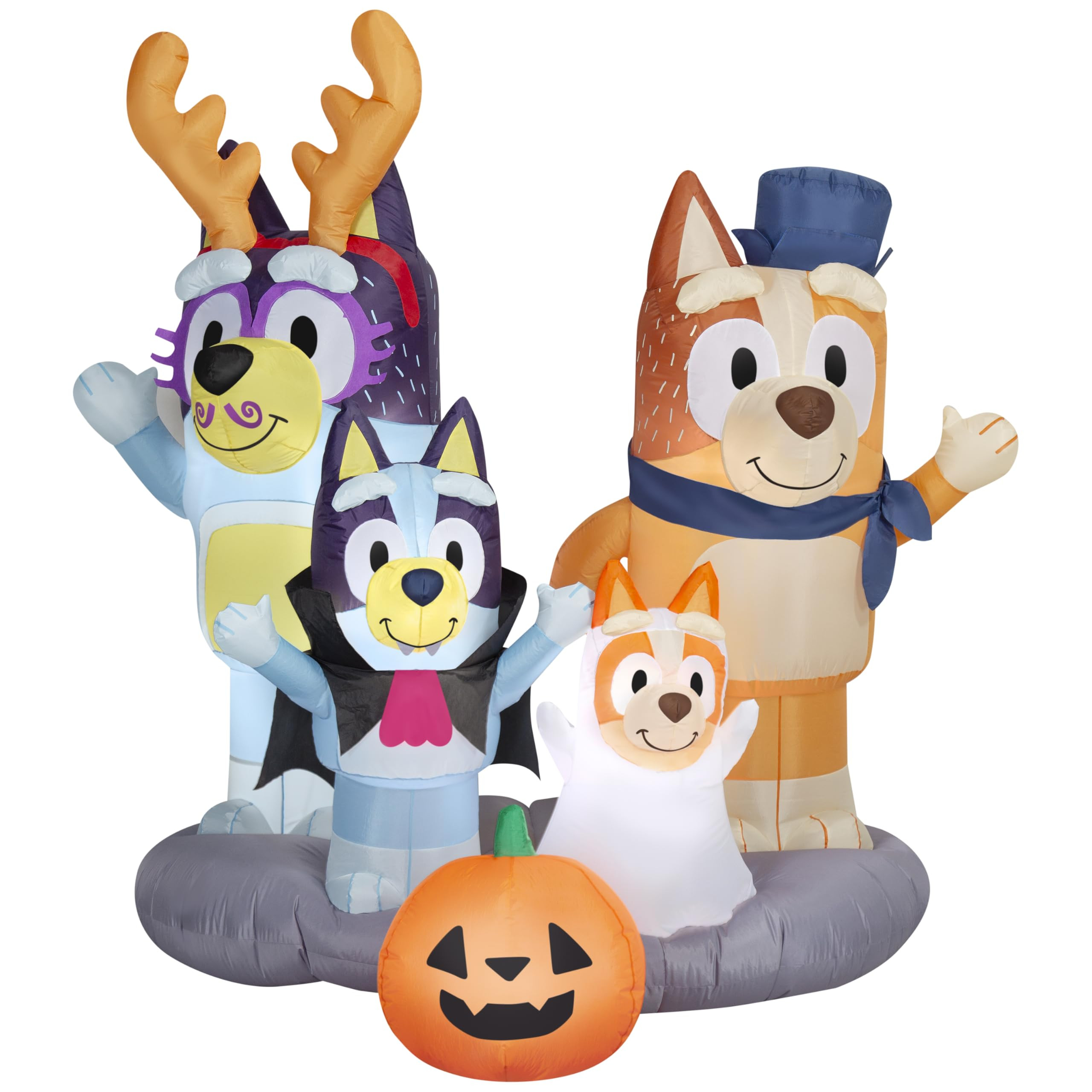 Gemmy Halloween Inflatable Bluey and Family Scene, 5.5 ft Tall, Multi | Amazon (US)