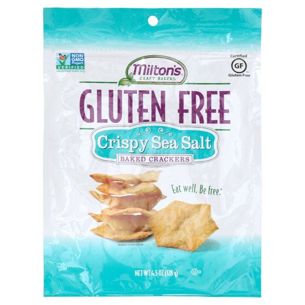 Milton's Crackers, Gluten Free, Sea Salt, 4.5 oz Box | Walmart (US)
