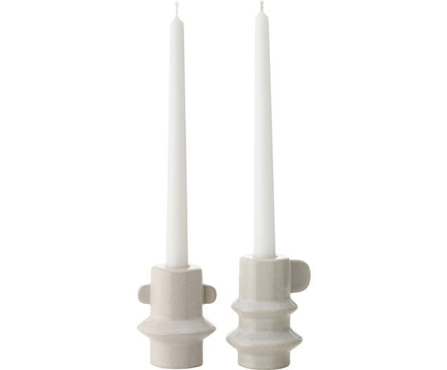 Lot de bougeoirs en grès Hildur, 2 élém. | WestwingNow | WestwingNow EU