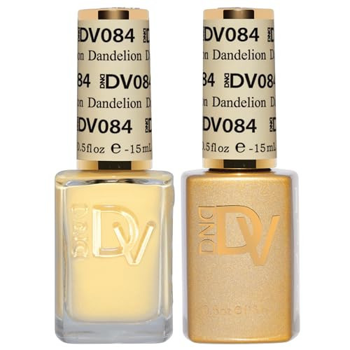 DND Gel Polish Set, Coquette Collection, UV/LED Gel Polish and Air Dry Nail Lacquer, Matching Chip-Free Polish Duo, 084 Dandelion, 0.5 Fl Oz | Amazon (US)