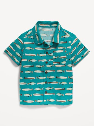 Short-Sleeve Graphic Pocket Shirt for Toddler Boys | Old Navy (US)