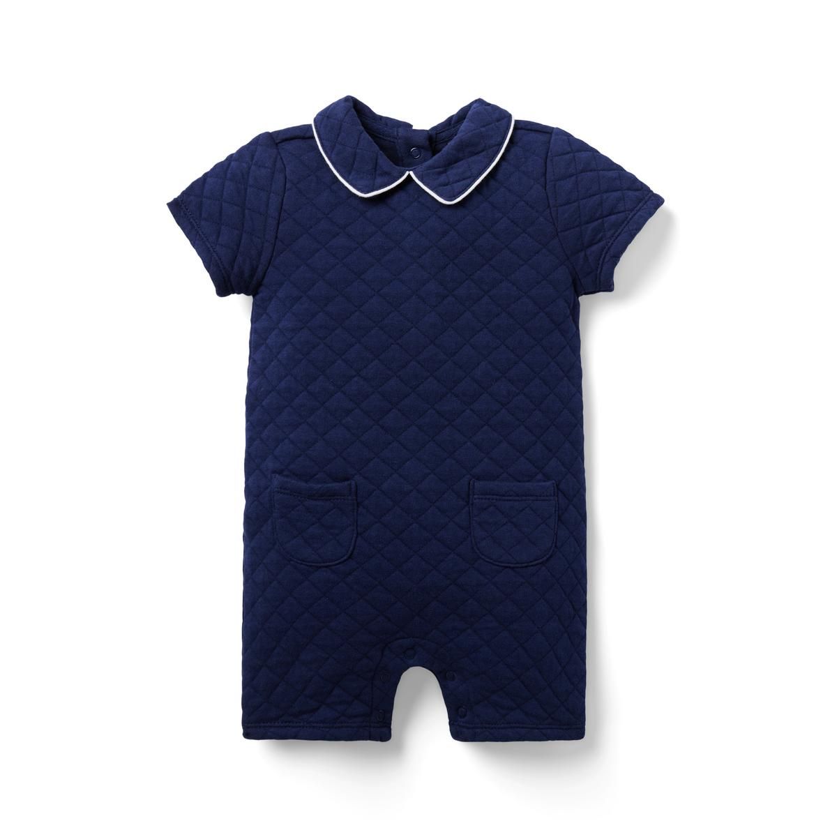 Baby Quilted Collar Romper | Janie and Jack